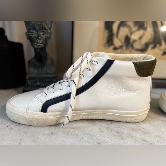 Madewell sidewalk high top sneakers colorblock leather. Women’s size 7.5 - Picture 10 of 13